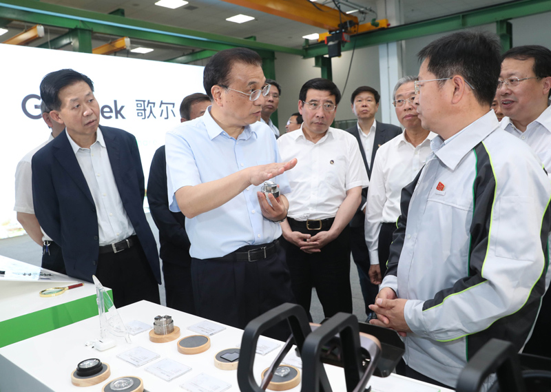 李克強山東考察，歌爾集團空調節(jié)能項目被贊許